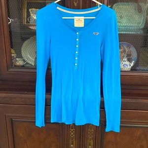 Women’s Hollister blue long sleeve shirt